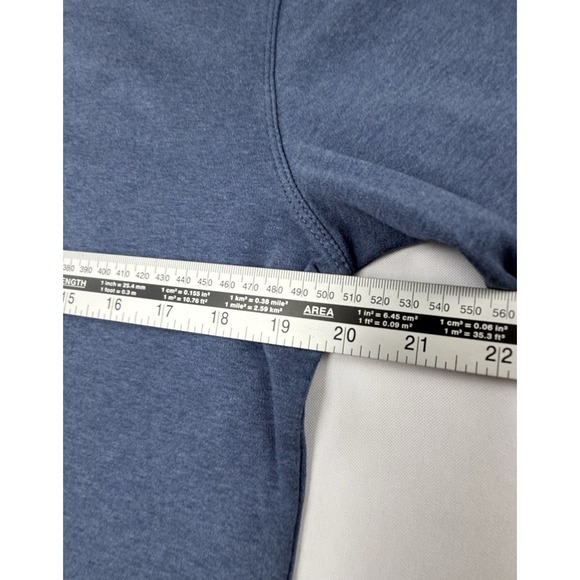 Banana Republic Luxe Touch Henley Shirt Mens M Blue Long Sleeve Performance - Picture 7 of 8